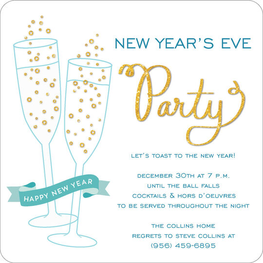 Champagne Celebration Invitations